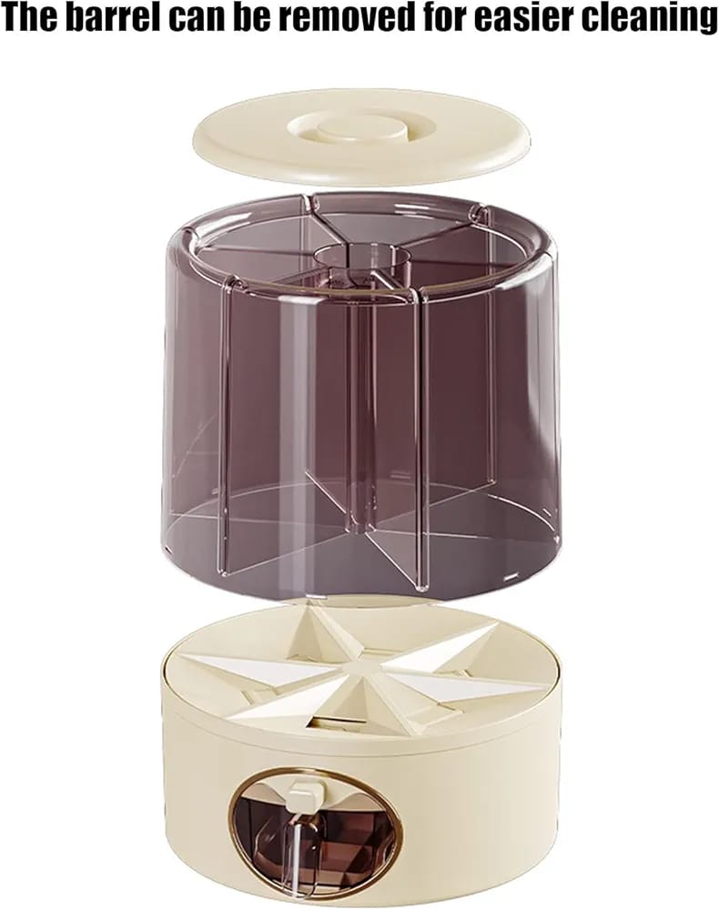 6 compartment cereal dispenser
