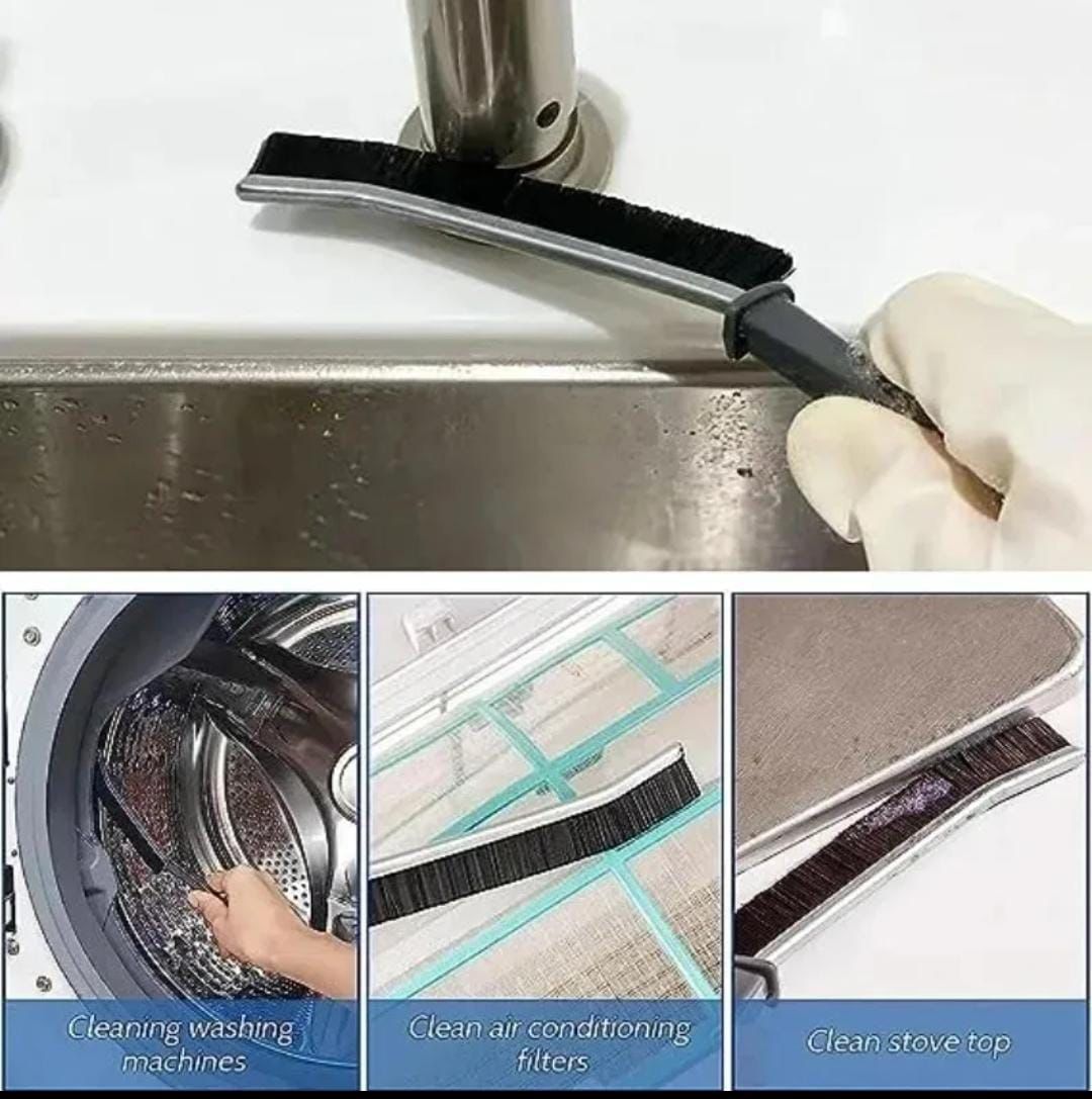 2pcs set hard bristle crevice cleaning brush