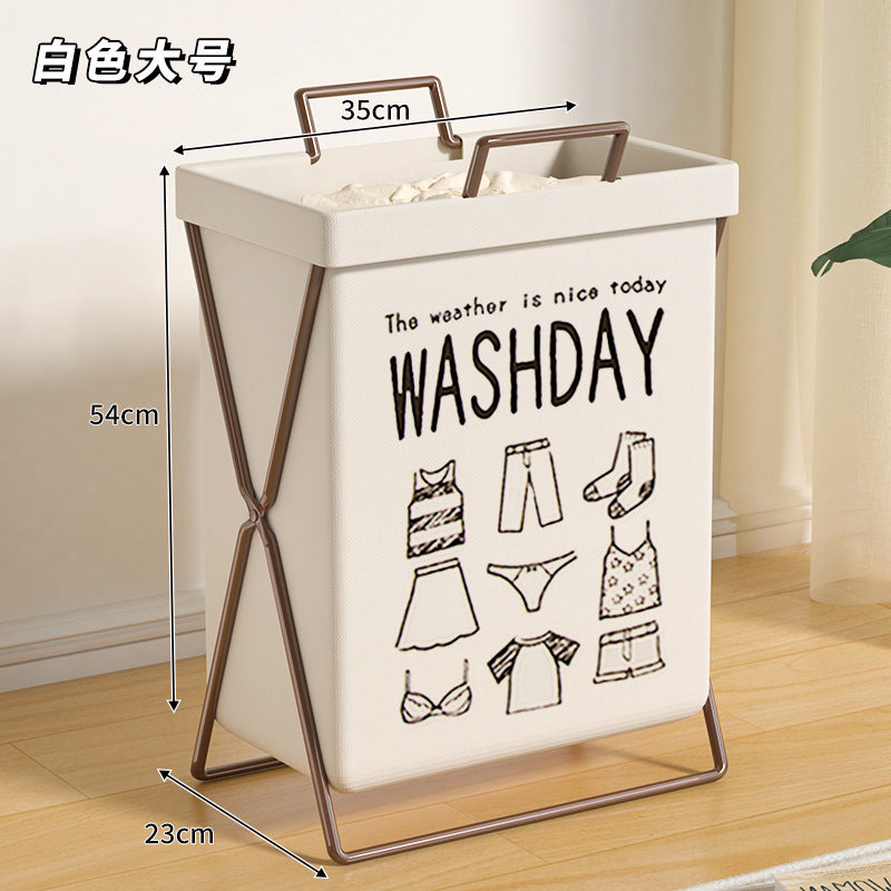 Large collapsible laundry basket