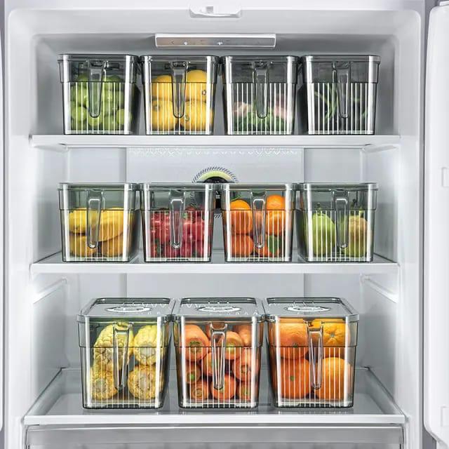 5Litres Acrylic Refrigerator Storage Containers With Handle