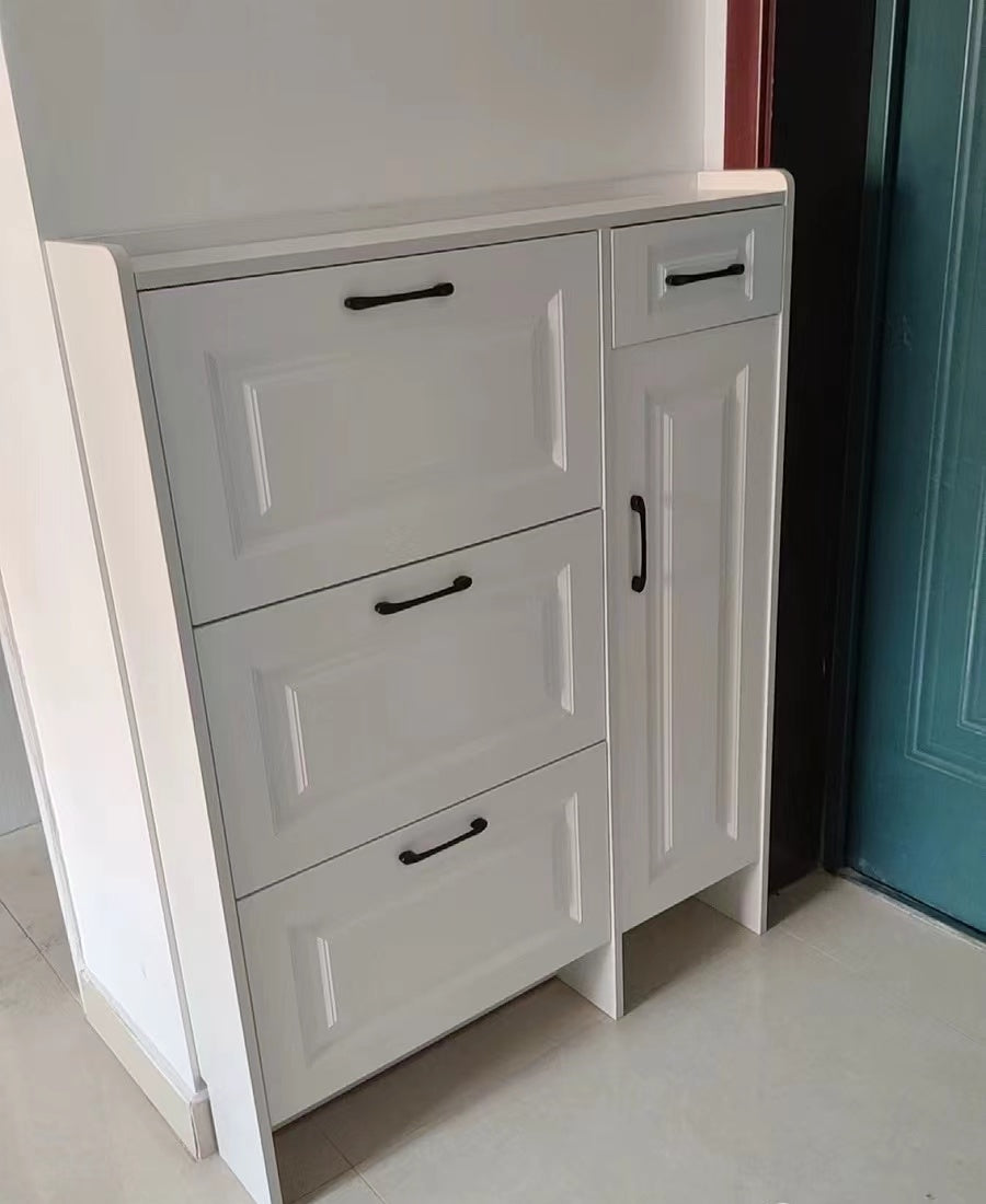 Bucket flip shoe cabinet