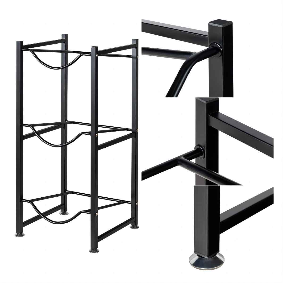 3 Tier water bottle holder rack