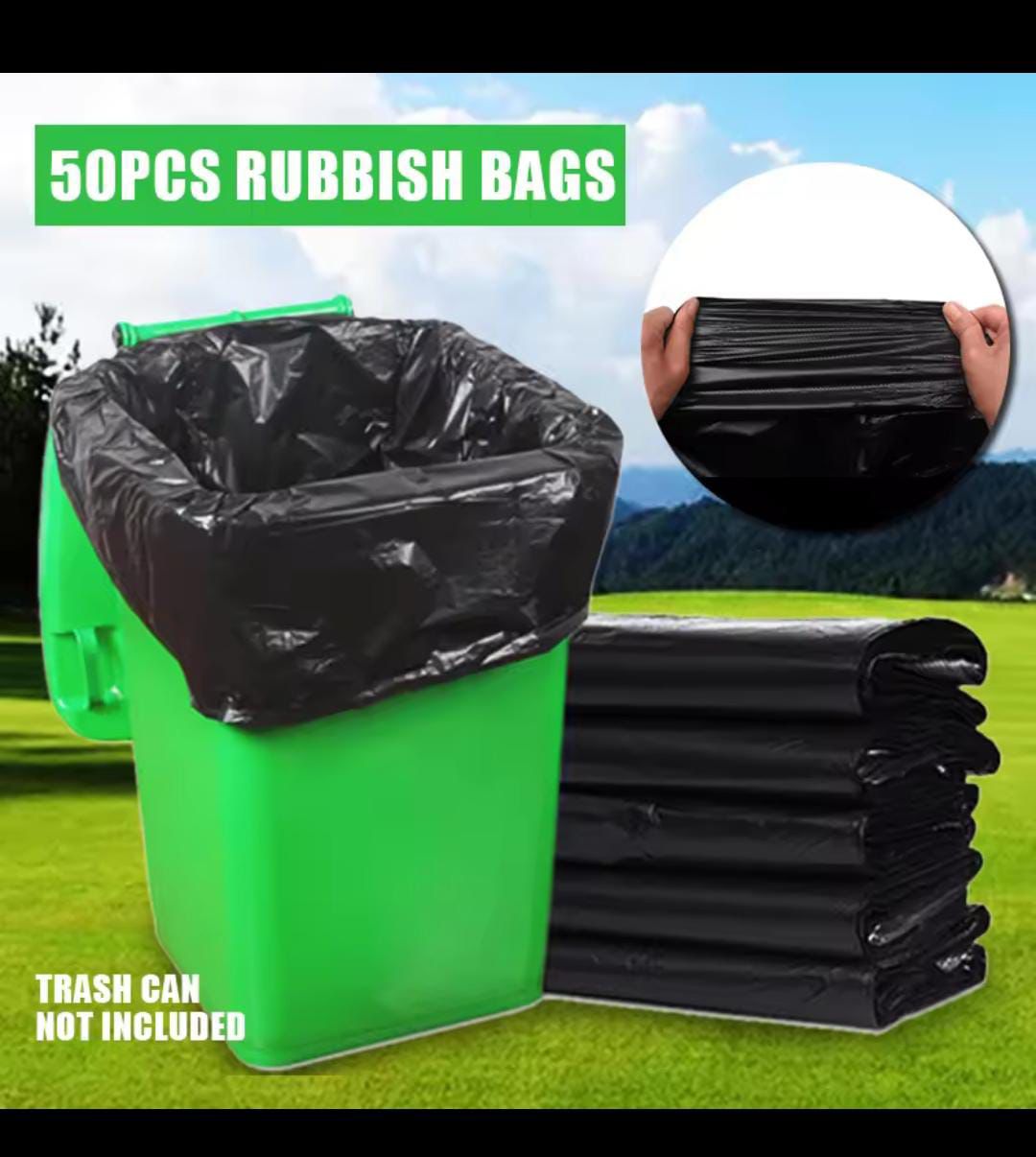 Large Size 50pcs Disposable Garbage/Trash Bags