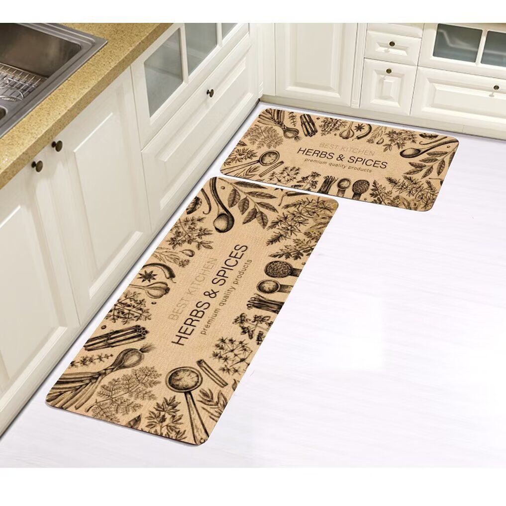 2pcs Set Non Slip Rubber Kitchen Mats