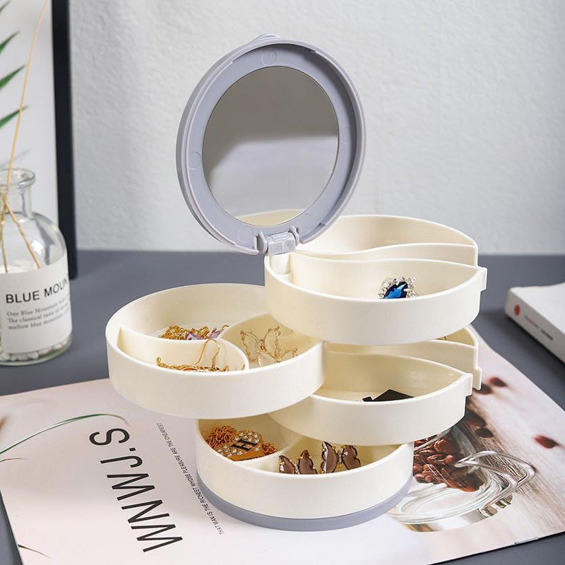 4 layer rotating accessories storage box