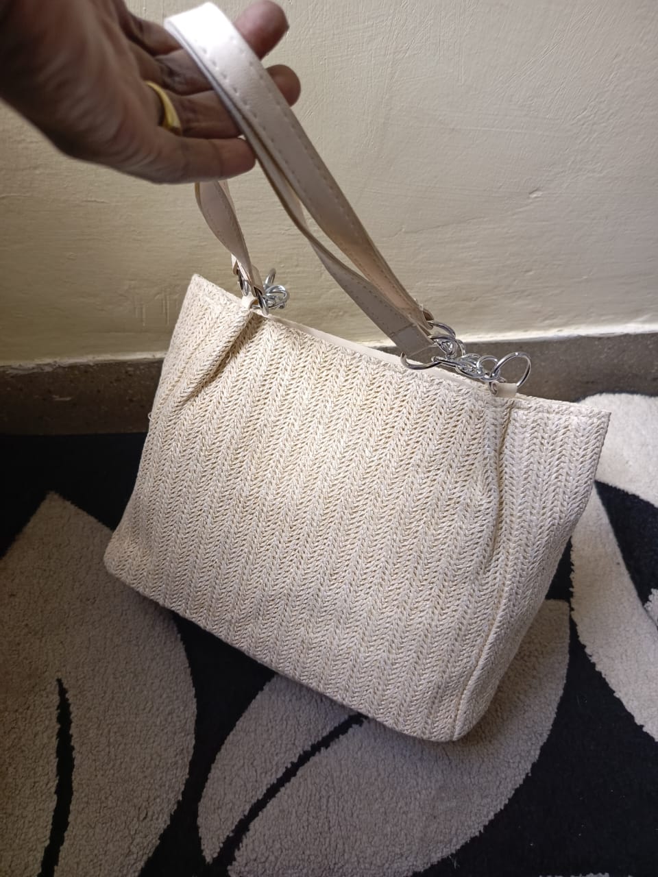 Retro Straw Woven Summer Tote Bag