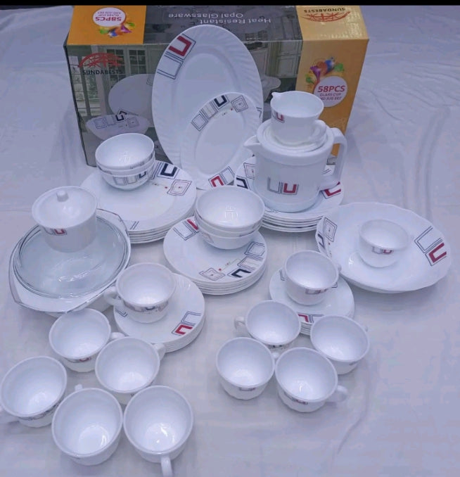 58pcs Set Ceramic Dinnerset