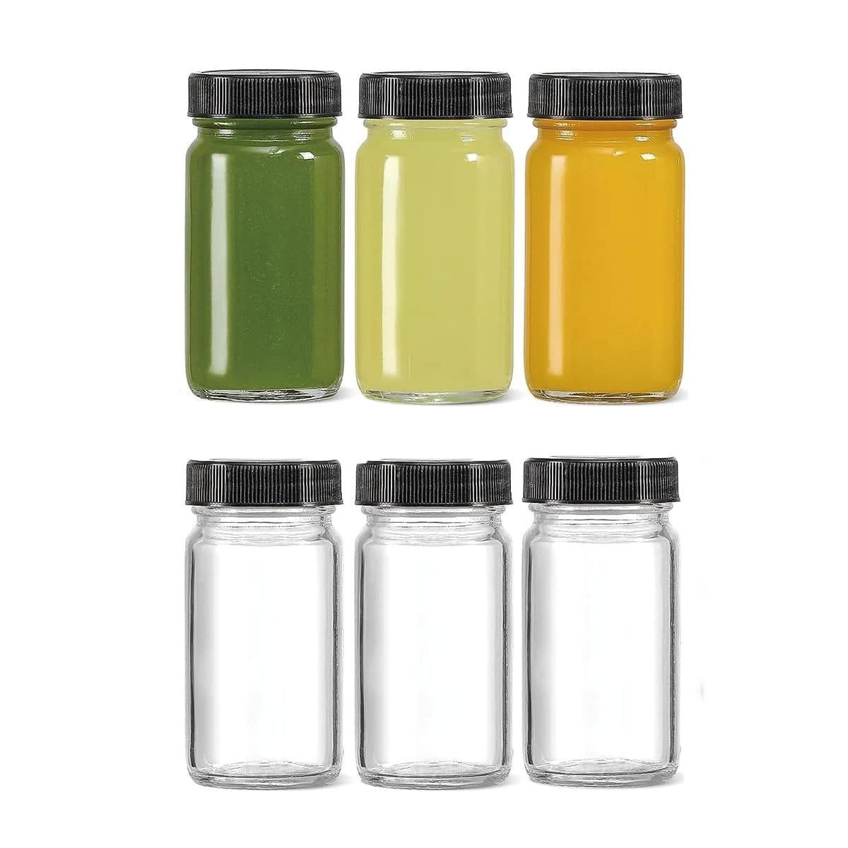 5pcs Set Gingershots Glass Bottles