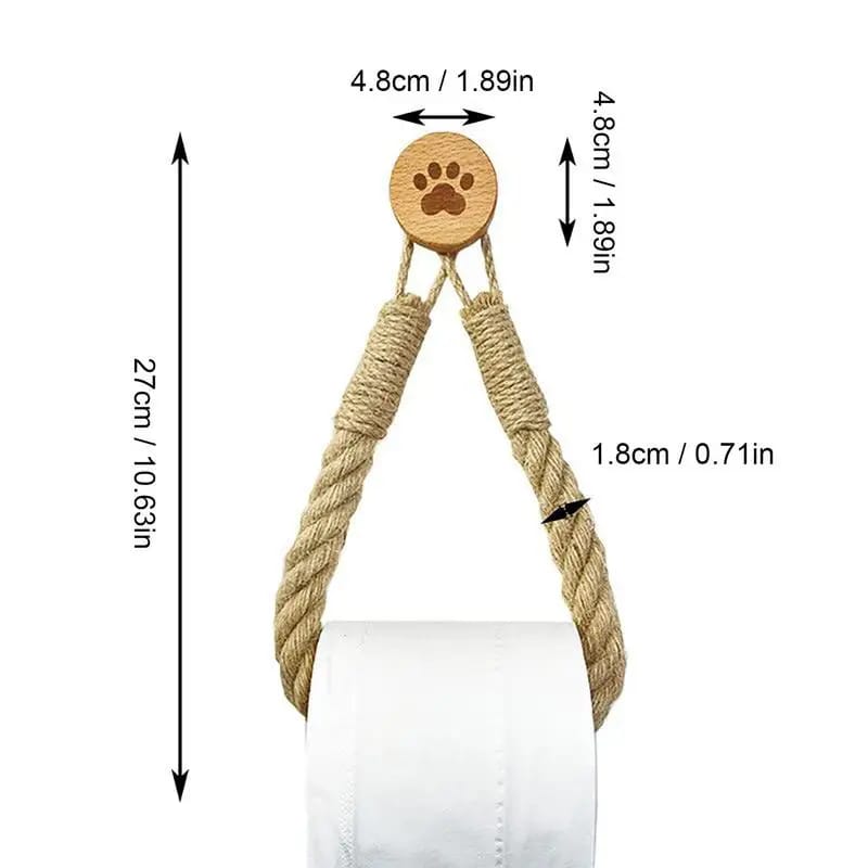 Hemp Rope Tissue Holder