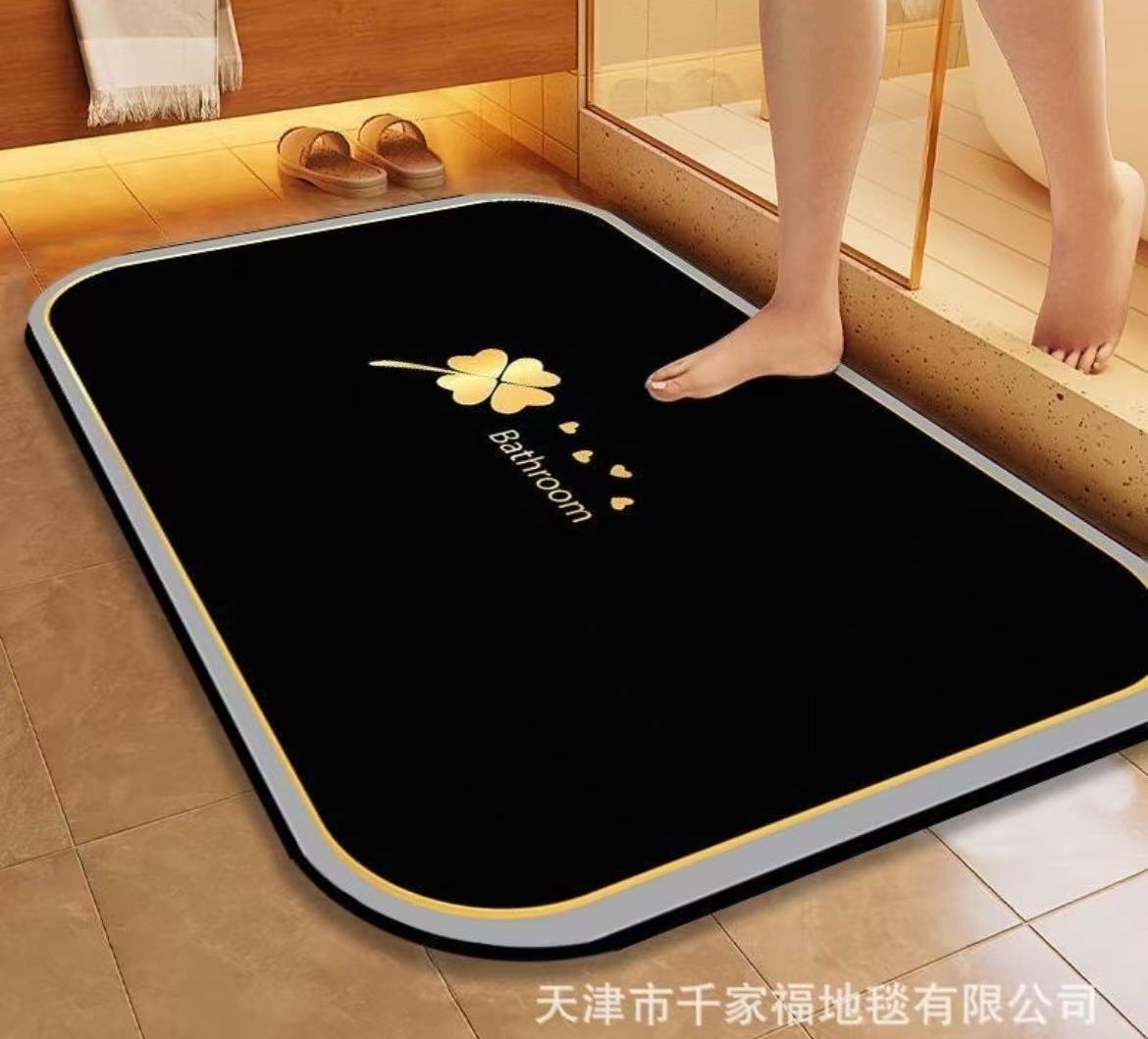 Diatom mud absorbent floor mat