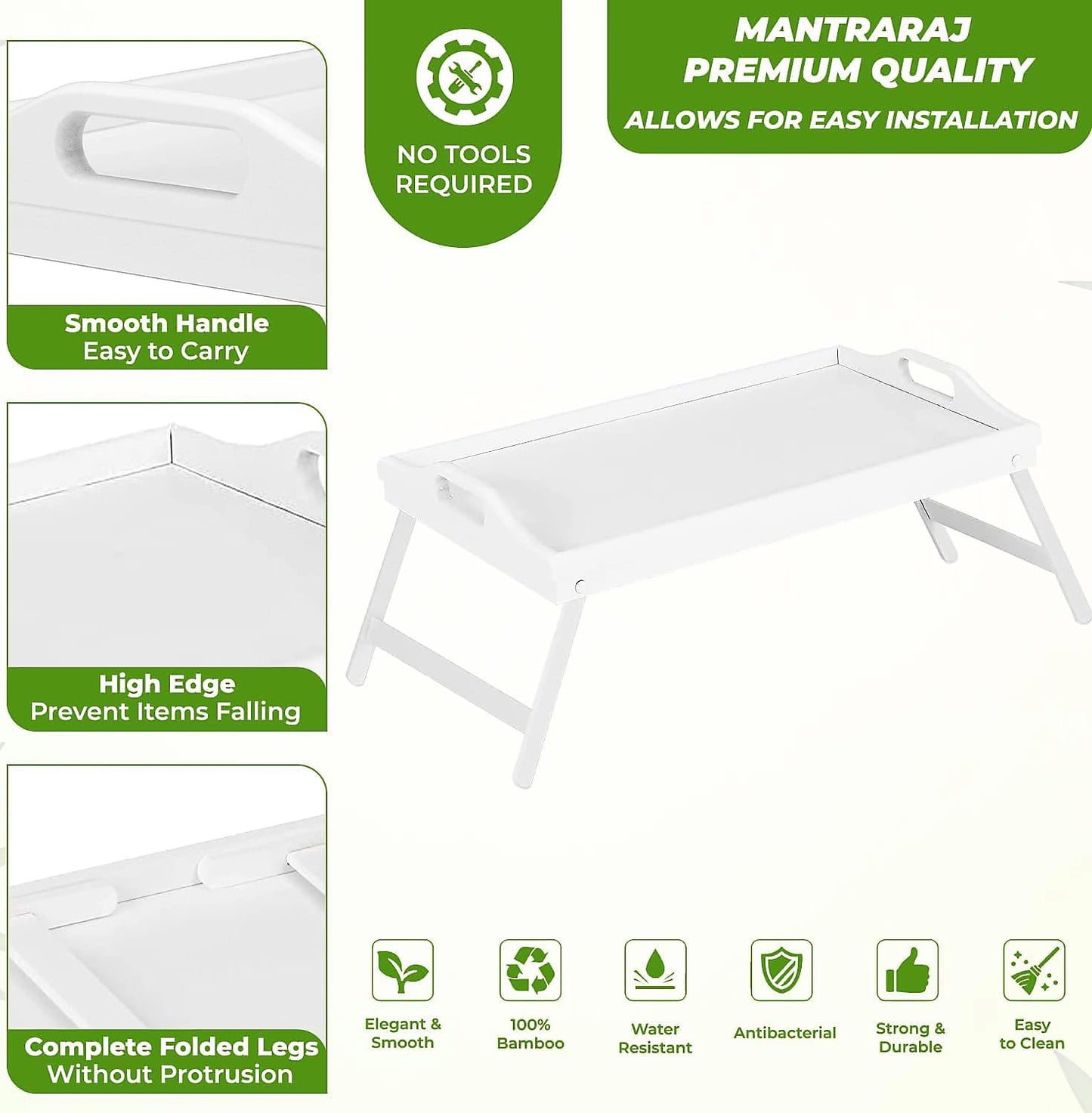Foldable Bamboo Tray