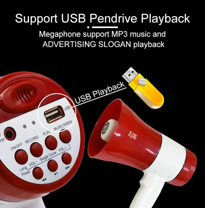 Handheld Megaphone with Loud Speaker