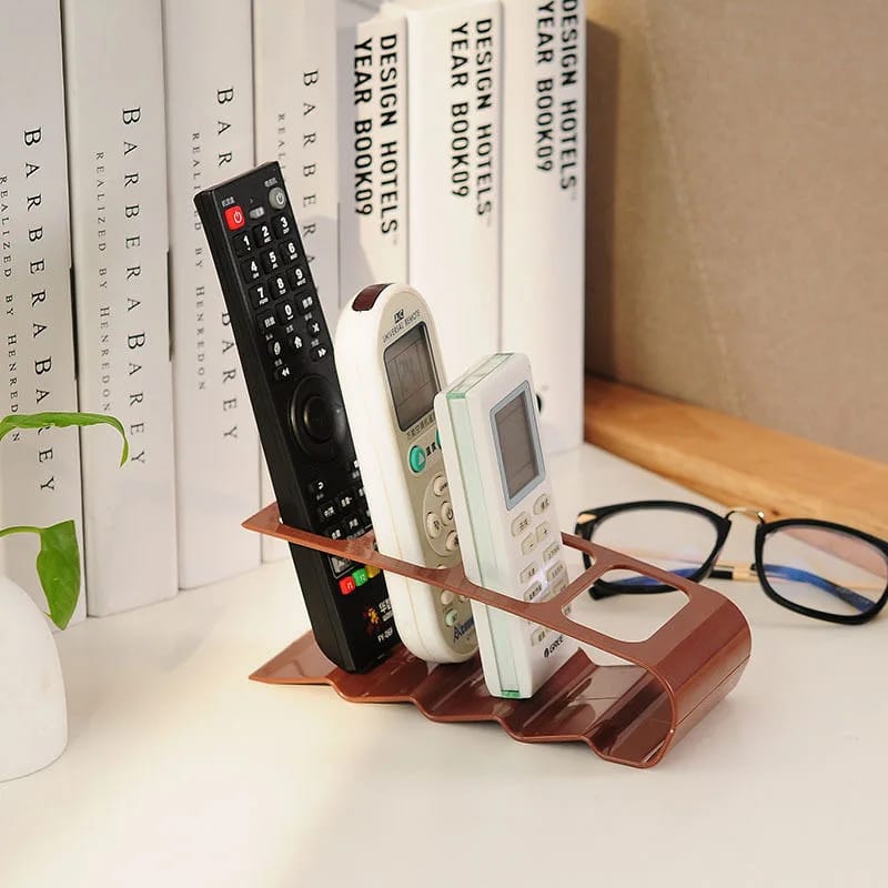 4 Slots Plastic Remote Control Holder/Organizer