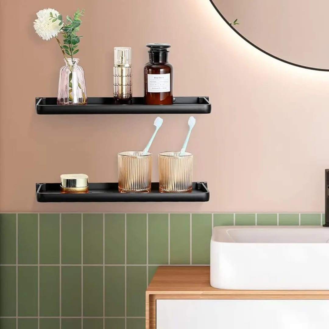 Foldable Shelf Space Saving Shower Rack