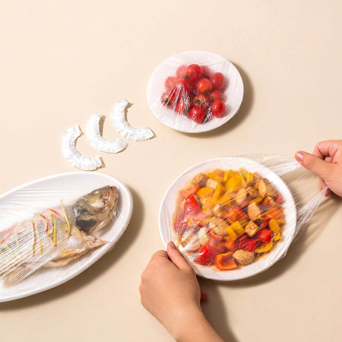 100Pcs Set Reusable Food Storage Cover Bags