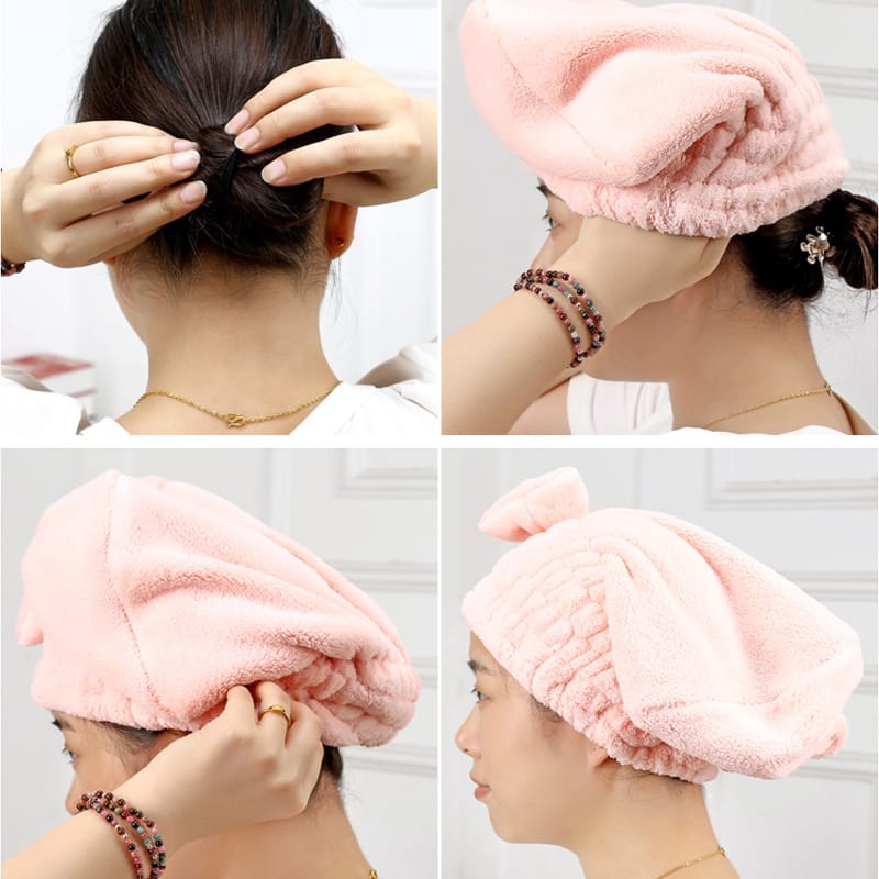 Super absorbent quick drying hair cap