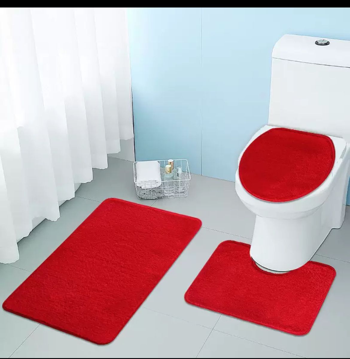 3pcs Set Bathroom/Toilet Mats