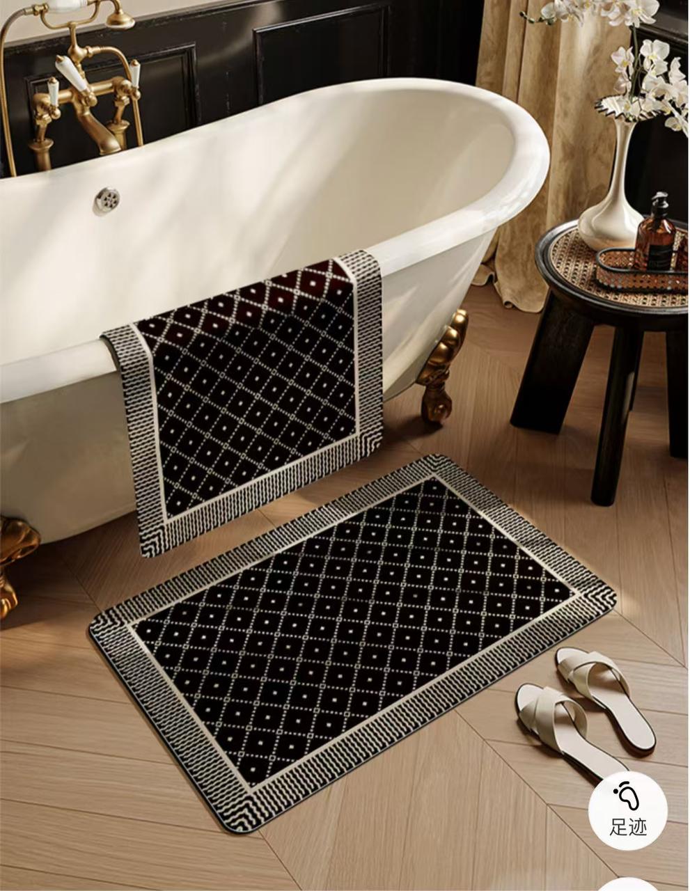 Diatom mud absorbent floor mat