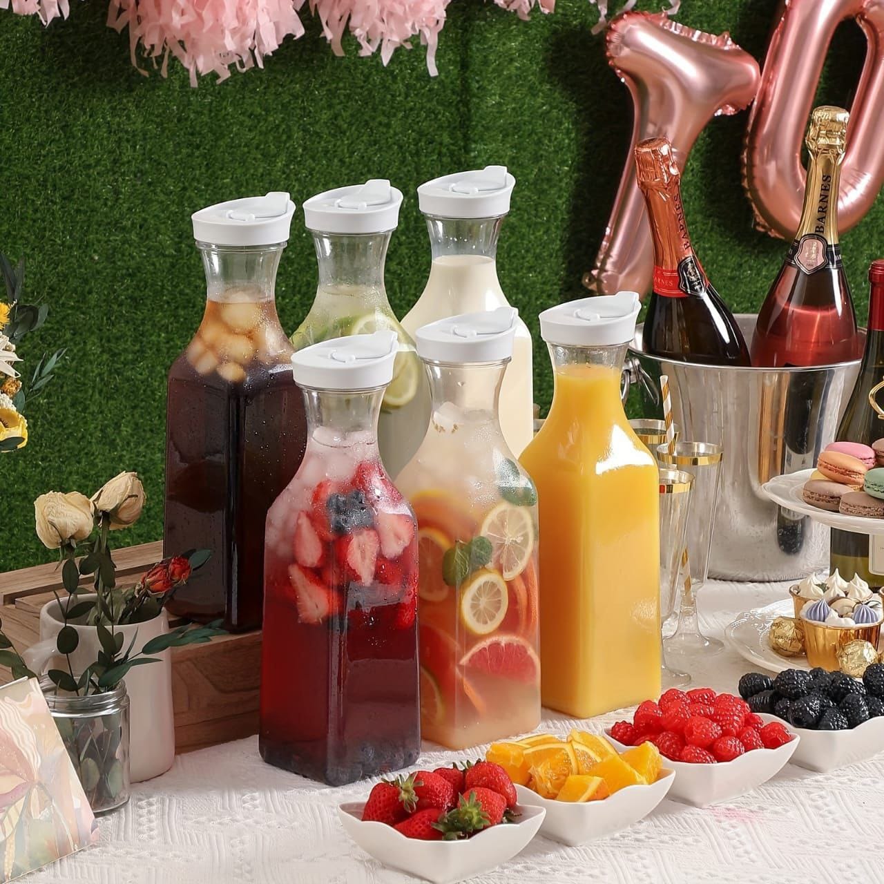 Multipurpose square pitcher jars