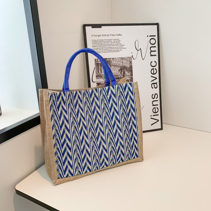 Geometric Print Pattern Tote Bag