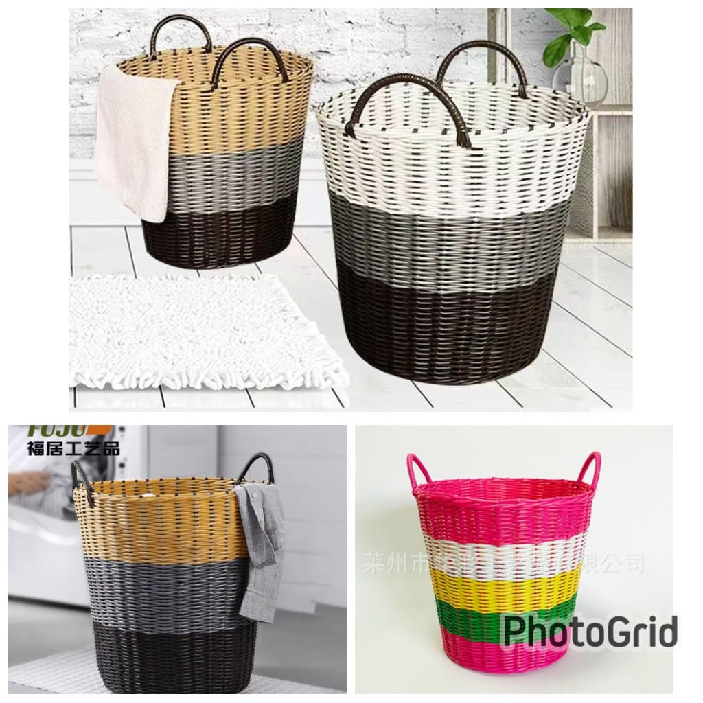 Rattan laundry/multipurpose basket