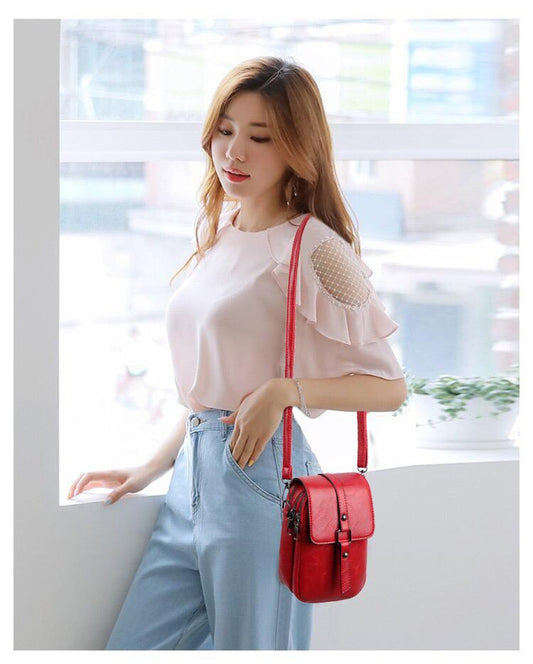 Leather errand sling bags