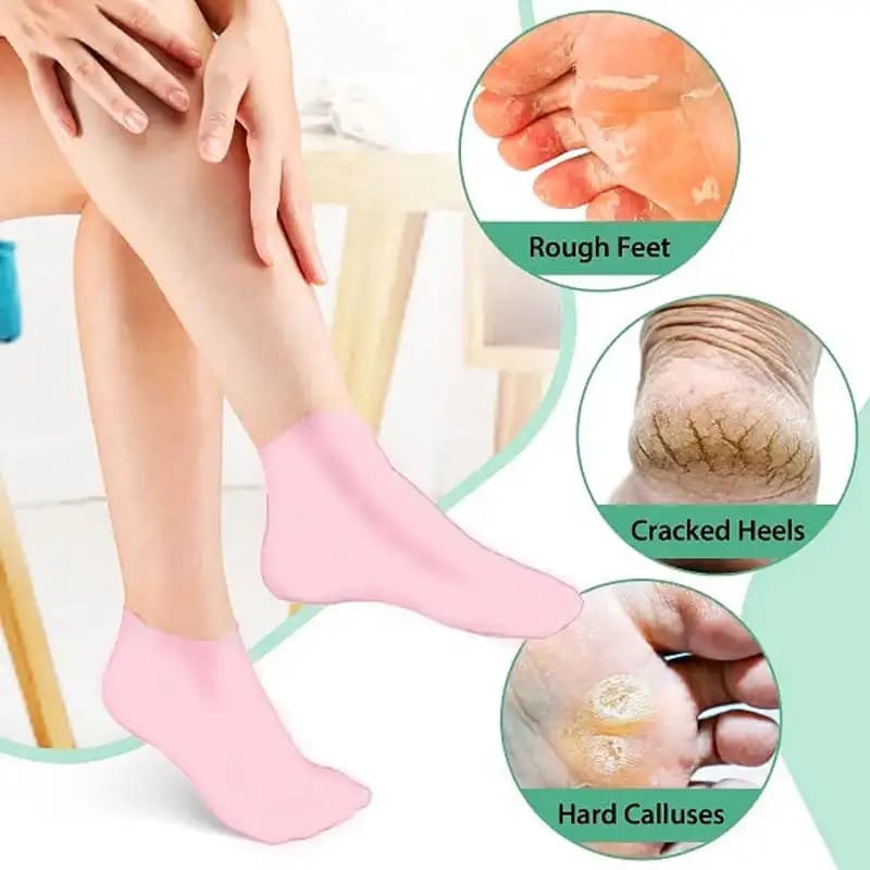 Silicone Moisturizing Spa Gel Heel Socks