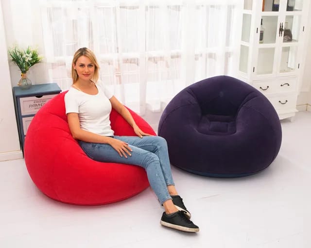Large Lazy Inflatable Sofa Seat with Free Manual Pump