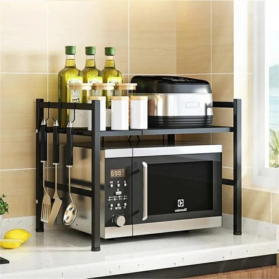 Single Layer Heavy-duty Adjustable Microwave Stand