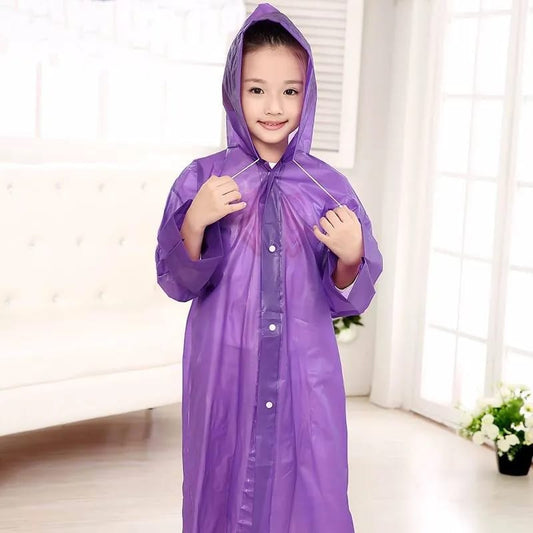 Kids Hooded Rain Coat