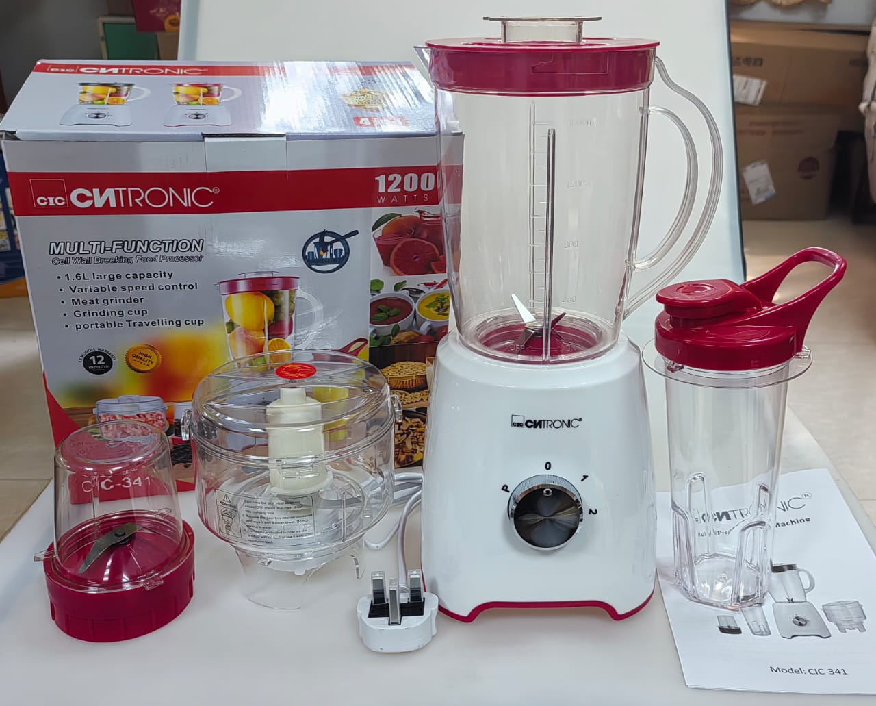 4 in 1 blender/meat grinder with smoothie cup