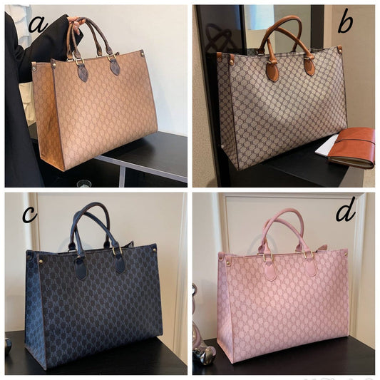 Geometric pattern top handle bag