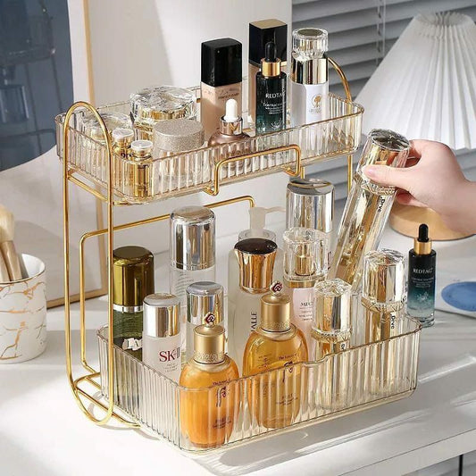 Acrylic Double Layer Cosmetic Organizers