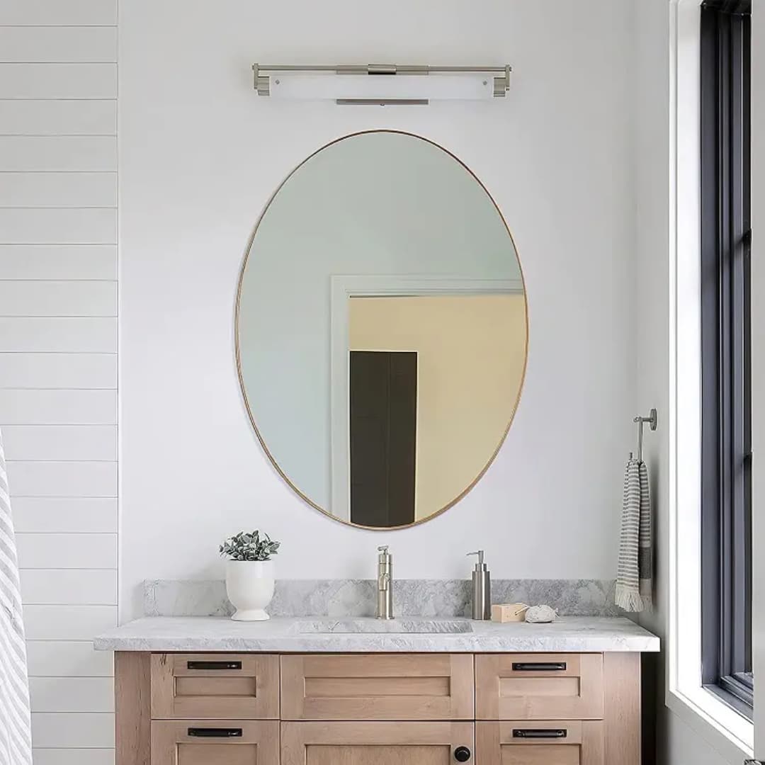Unbreakable Decorative Oval Wall Mirror