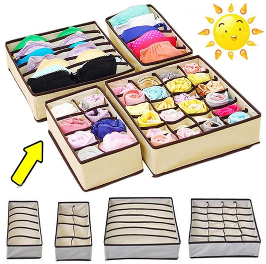 4pcs Set Undergarments Organizer