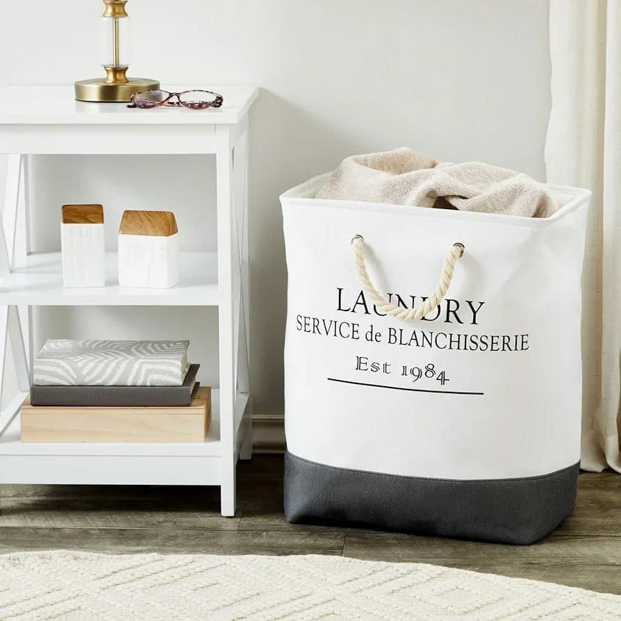 Canvas Laundry multi-purpose basket with handle