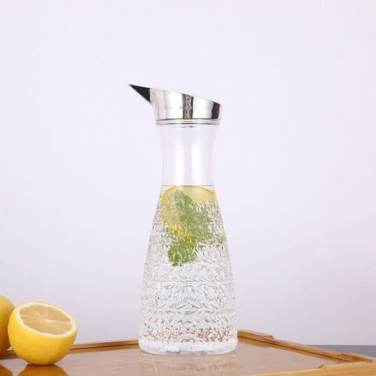 Embossed acrylic pitcher jar