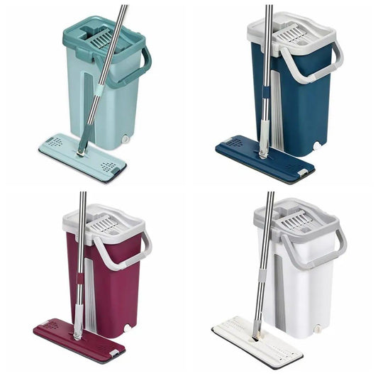 Big Bucket Flat Vertex Self Squeeze Mop With Bucket