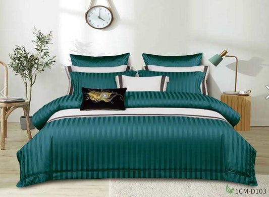 Luxury Cotton Satin Stripped Duvet Cover Sets