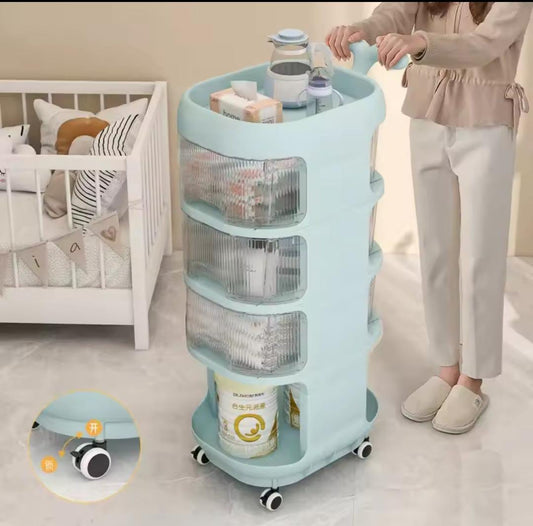 4 tier organizer trolley with wheels