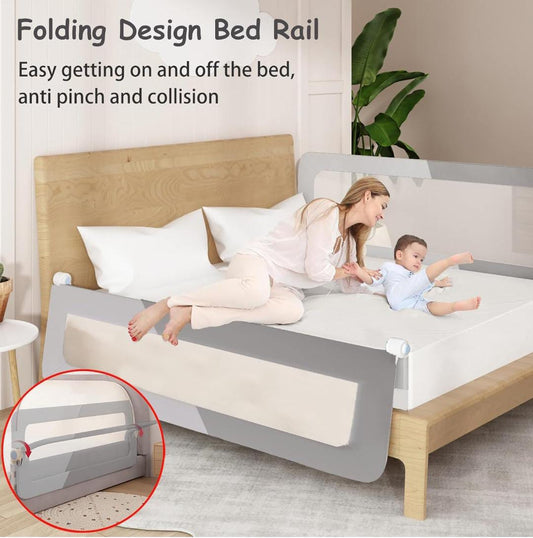 DIY Creative Foldable Baby Bed Rails Guard for Toddlers