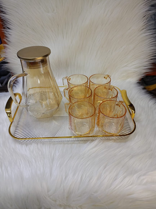 7pcs Borosilicate glass jar set