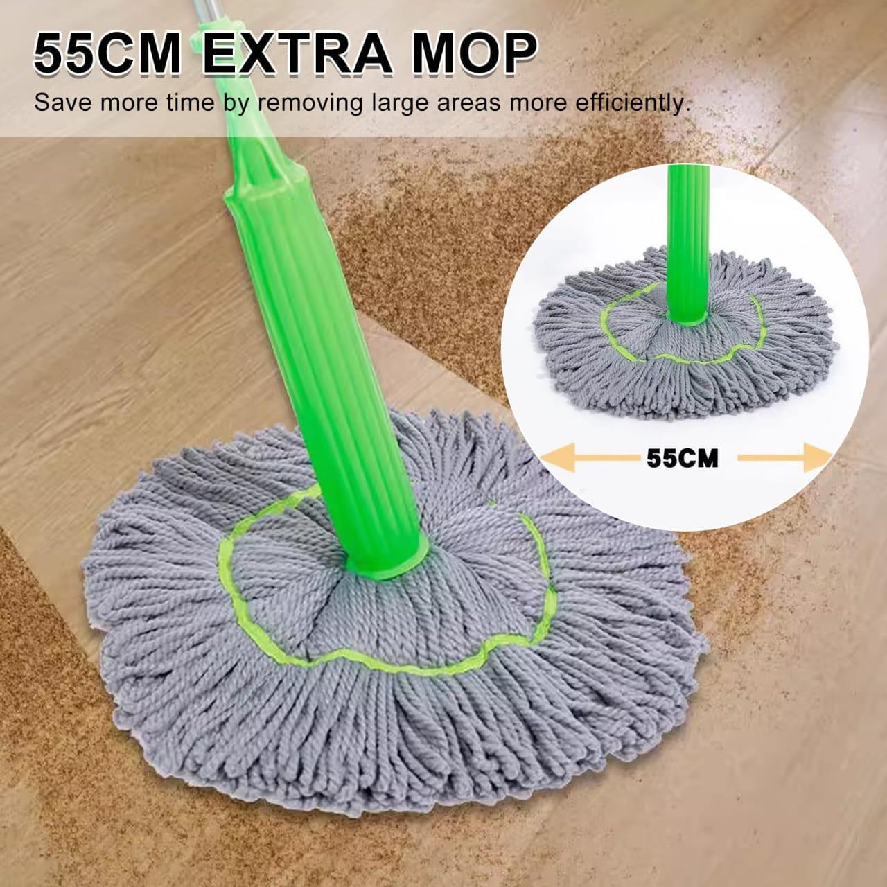 360 Rotating Self Wringing Bamboo Twist Mop