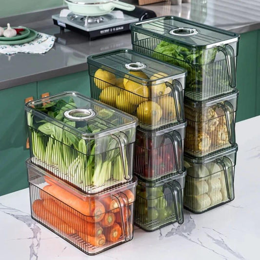 5Litres Acrylic Refrigerator Storage Containers With Handle