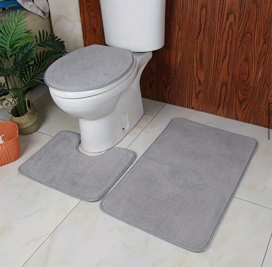 3pcs Set Bathroom/Toilet Mats