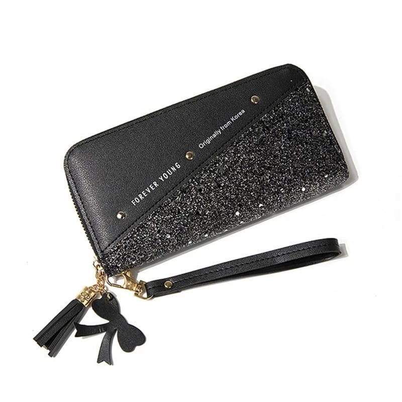 Glittery Sequin Patchwork Ladies Wallet