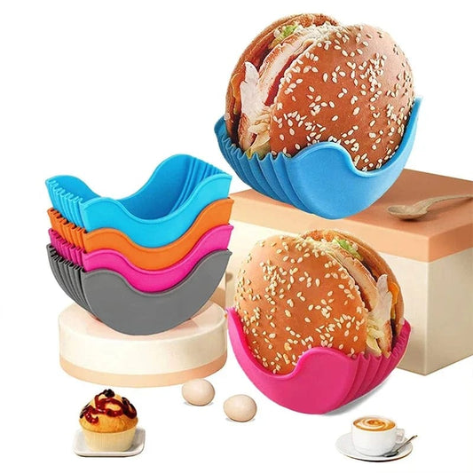 Reusable Silicone Burger Holder