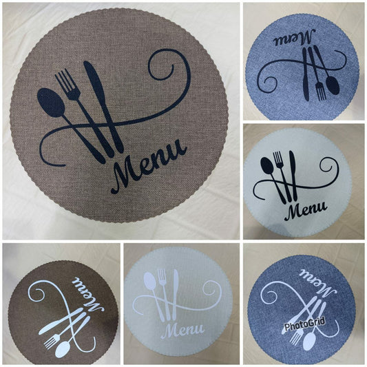 6pcs Round table mats set