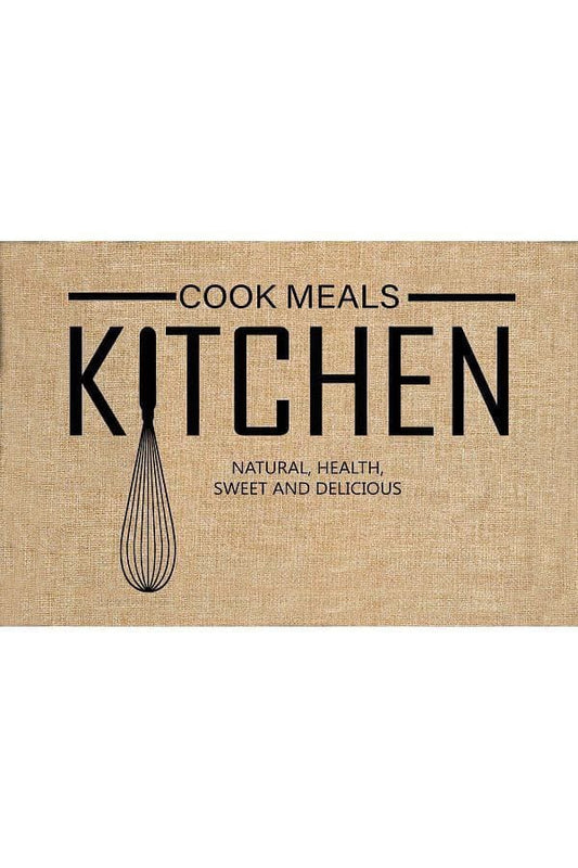 Rubber bottom kitchen mat