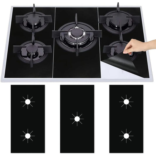 Reusable 1 Set 5-Hole Gas Stove Pad Protective Covers